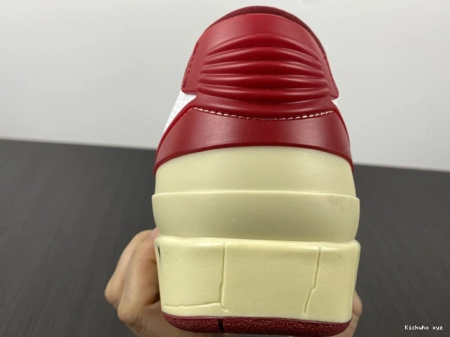 DJ4375-106 White SP Jordan Off-White Red Low Retro 2 0809